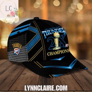 Special Edition Oklahoma City Thunder 2X Champions 2025 Cap