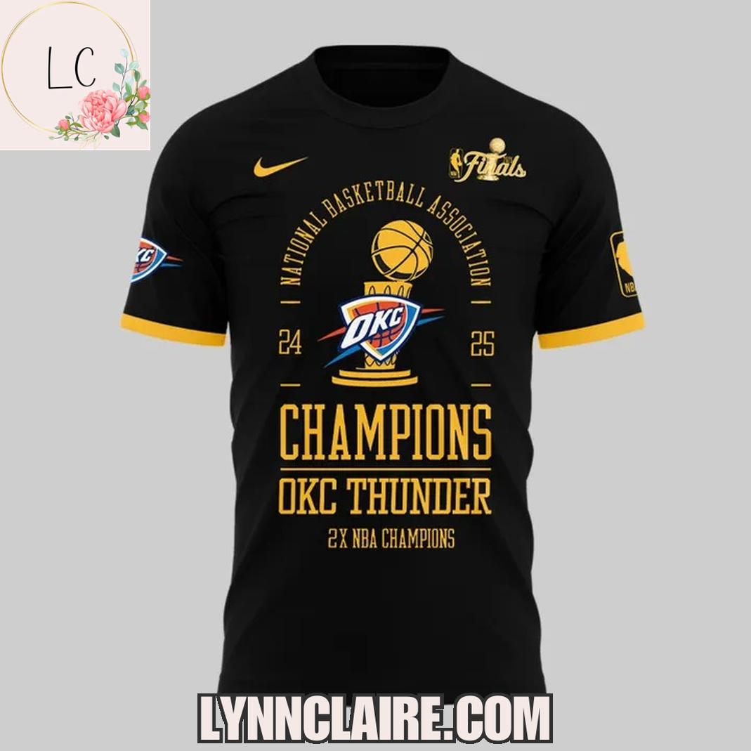 Special Edition Oklahoma City Thunder Champions NBA Finals 2024-2025 3D T-Shirt Special Edition Oklahoma City Thunder Champions NBA Finals 2024-2025 3D T-Shirt