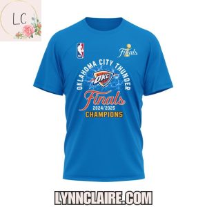 Special Edition Oklahoma City Thunder Finals 2024-2025 Champions Strikes Gold In 2025 3D T-Shirt