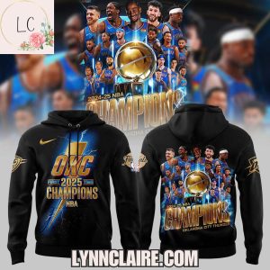 Special Edition Oklahoma City Thunder First Time 2025 Champions NBA Hoodie