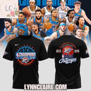 Special Edition Oklahoma City Thunder Men’s Basketball 2025 NBA Champs Hoodie – Black