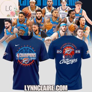 Special Edition Oklahoma City Thunder Men’s Basketball 2025 NBA Champs Hoodie – Navy