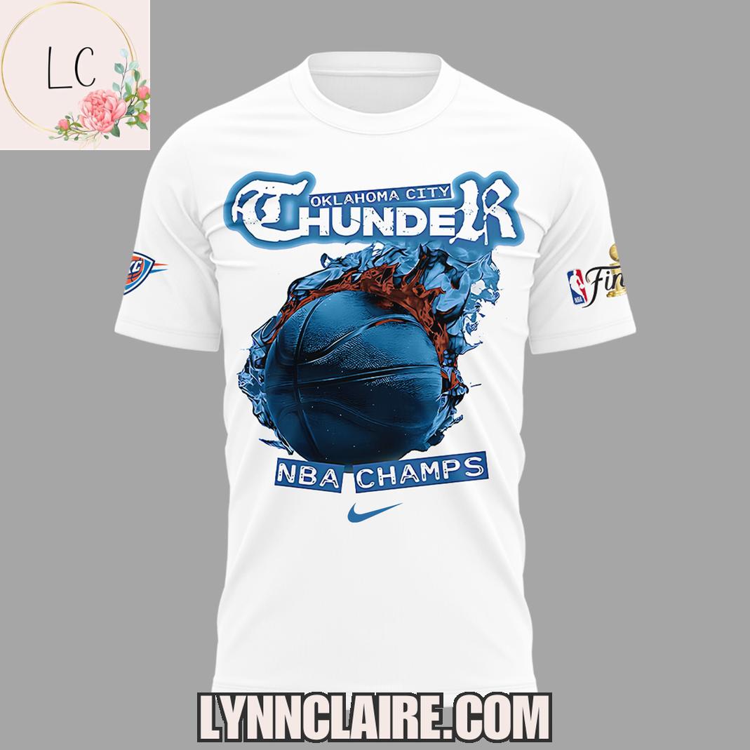 Special Edition Oklahoma City Thunder NBA Champs 24-25 Finals 3D T-Shirt Special Edition Oklahoma City Thunder NBA Champs 24-25 Finals 3D T-Shirt