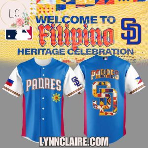 Special Edition San Diego Padres x Welcome To Filipino Heritage Celebrating Baseball Jersey