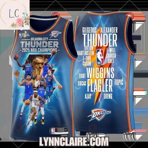 Special Edition Shai Gilgeous-Alexander x Oklahoma City Thunder 2025 NBA Champions Basketball Jersey