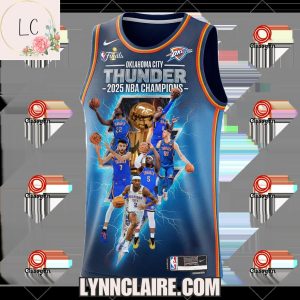 Special Edition Shai Gilgeous-Alexander x Oklahoma City Thunder 2025 NBA Champions Basketball Jersey