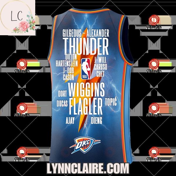 Special Edition Shai Gilgeous-Alexander x Oklahoma City Thunder 2025 NBA Champions Basketball Jersey