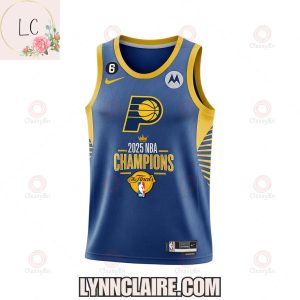Special Edition We Wear The Blue And Gold Indiana Pacers 2025 NBA Champions Basketball Jersey