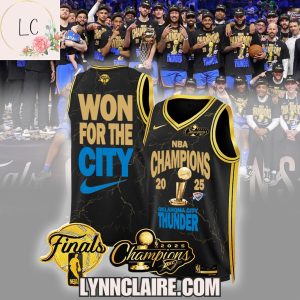 Special Edition Won For The City Oklahoma City Thunder NBA Champions 2025 Basketball Jersey – Black