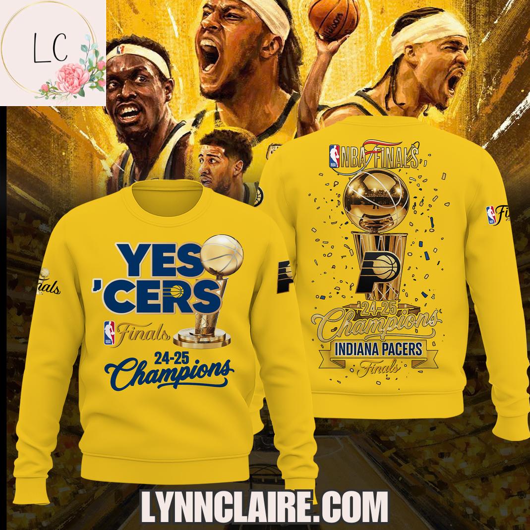 Special Edition Yes 'Cers Finals 24-25 Champions Indiana Pacers 3D T-Shirt Special Edition Yes 'Cers Finals 24-25 Champions Indiana Pacers 3D T-Shirt