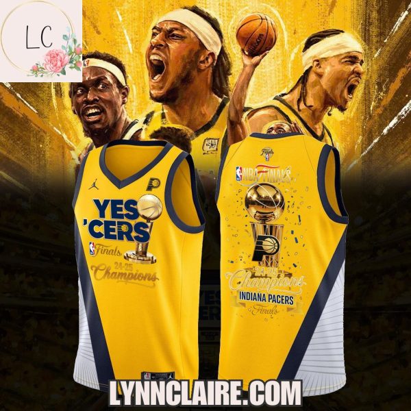 Special Edition Yes ‘Cers Finals 24-25 Champions Indiana Pacers Basketball Jersey
