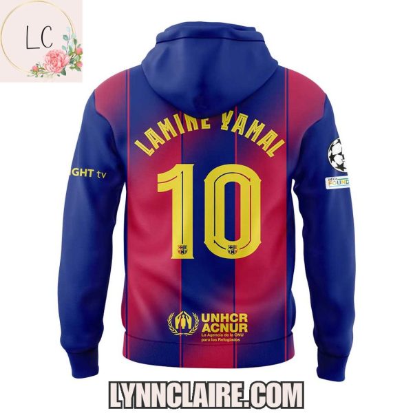 Limited Edition 2025 FC Barcelona x Lamine Yamal Number 10 Hoodie