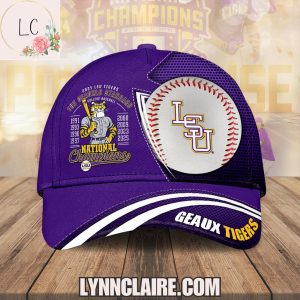 Limited Edition 2025 LSU Tigers The Geauxld Standard College Baseball National Champions Cap