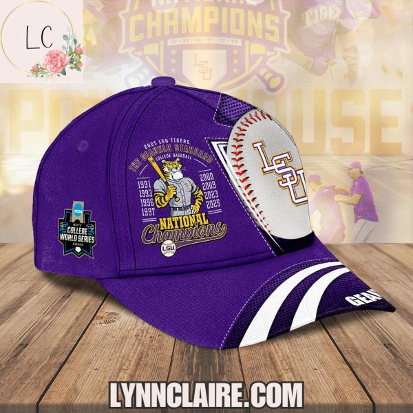 Limited Edition 2025 LSU Tigers The Geauxld Standard College Baseball National Champions Cap