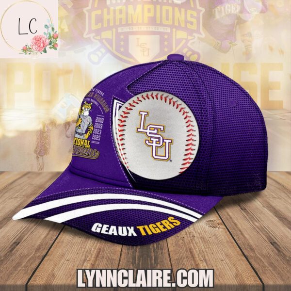 Limited Edition 2025 LSU Tigers The Geauxld Standard College Baseball National Champions Cap