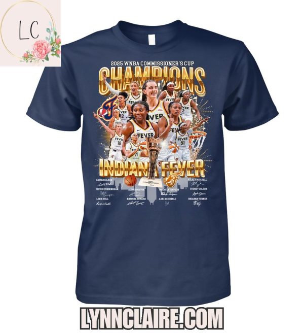 Limited Edition 2025 WNBA Champions Indiana Fever 2D T-Shirt