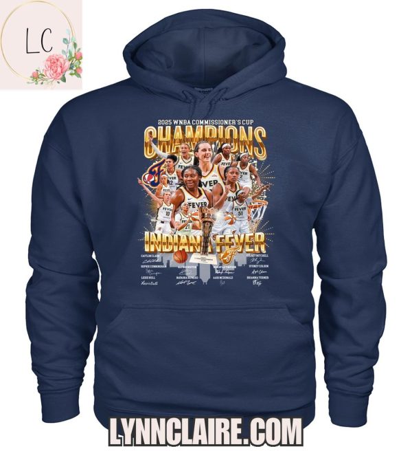 Limited Edition 2025 WNBA Champions Indiana Fever 2D T-Shirt