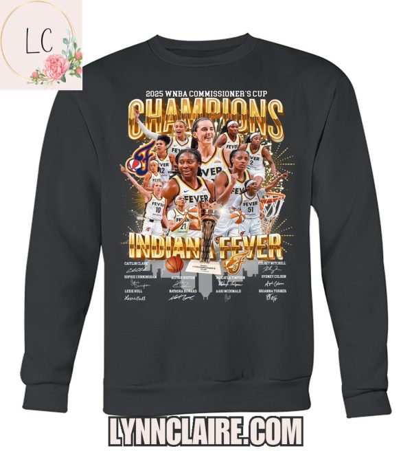 Limited Edition 2025 WNBA Champions Indiana Fever 2D T-Shirt