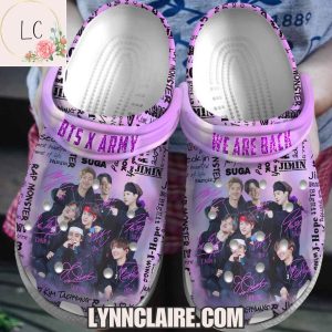 Limited Edition BTS x Army We Are Back Crocs