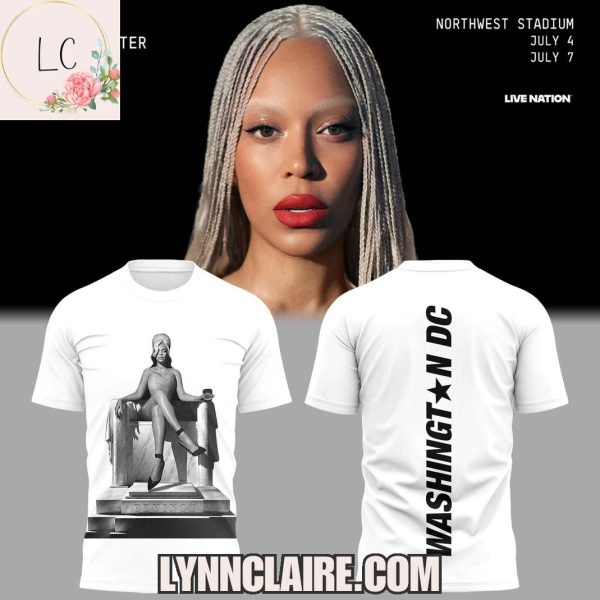 Limited Edition Beyonce Cowboy Carter Washington DC 2025 Hoodie – White