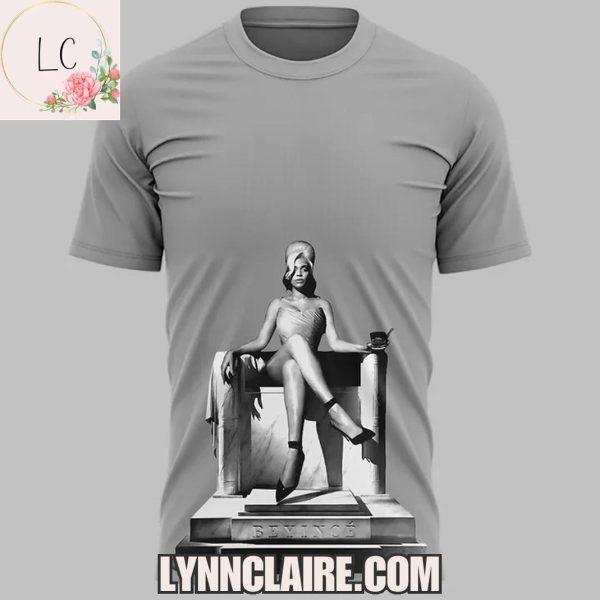 Limited Edition Beyonce Cowboy Carter Washington DC 3D T-Shirt – Grey