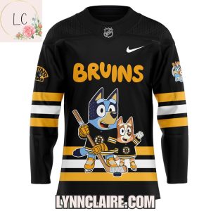 Limited Edition Boston Bruins Bluey & Bingo 2025 Hockey Jersey