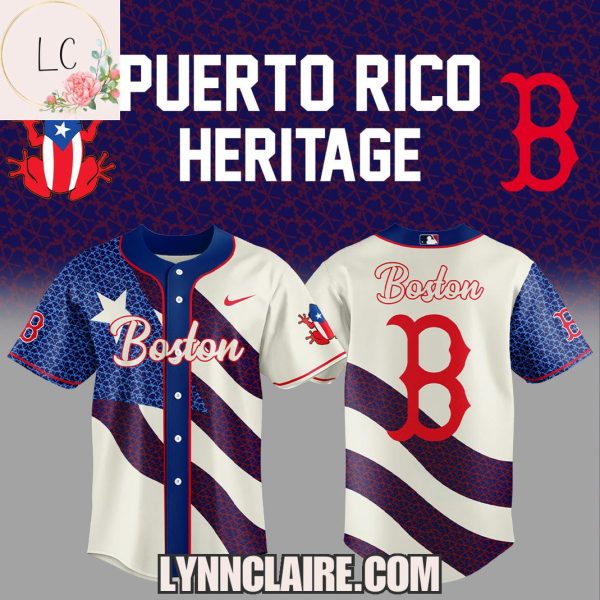 Limited Edition Boston Red Sox Puerto Rico Heritage 2025 Baseball Jersey