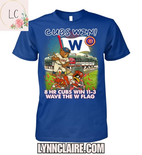 Limited Edition Chicago Cubs Win! Wave The W Flag 2025 2D T-Shirt