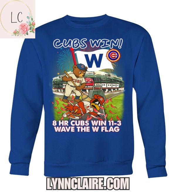 Limited Edition Chicago Cubs Win! Wave The W Flag 2025 2D T-Shirt