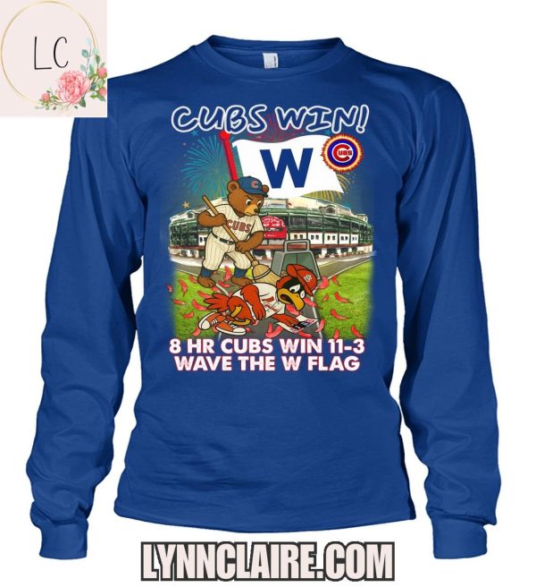 Limited Edition Chicago Cubs Win! Wave The W Flag 2025 2D T-Shirt