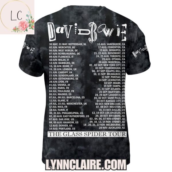 Limited Edition David Bowie The Glass Spider Tour 3D T-Shirt