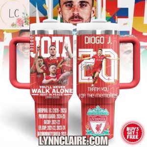 Limited Edition Diogo Jota You’ll Never Walk Alone Rest In Peace 1996-2025 40oz Tumbler