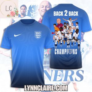 Limited Edition England National Back 2 Back Champions 2025 3D T-Shirt