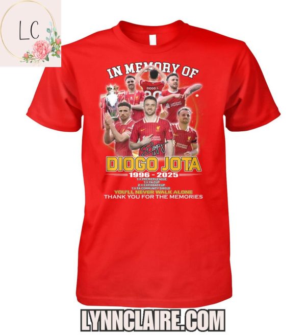 Limited Edition In Memory Of Diogo Jota 1996-2025 2D T-Shirt