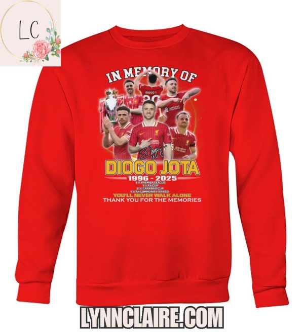 Limited Edition In Memory Of Diogo Jota 1996-2025 2D T-Shirt