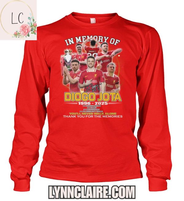 Limited Edition In Memory Of Diogo Jota 1996-2025 2D T-Shirt