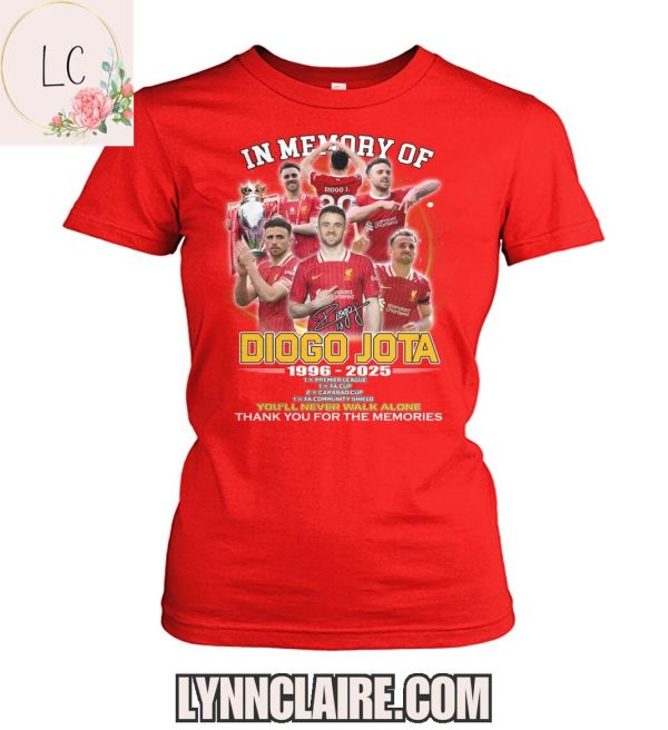 Limited Edition In Memory Of Diogo Jota 1996-2025 2D T-Shirt