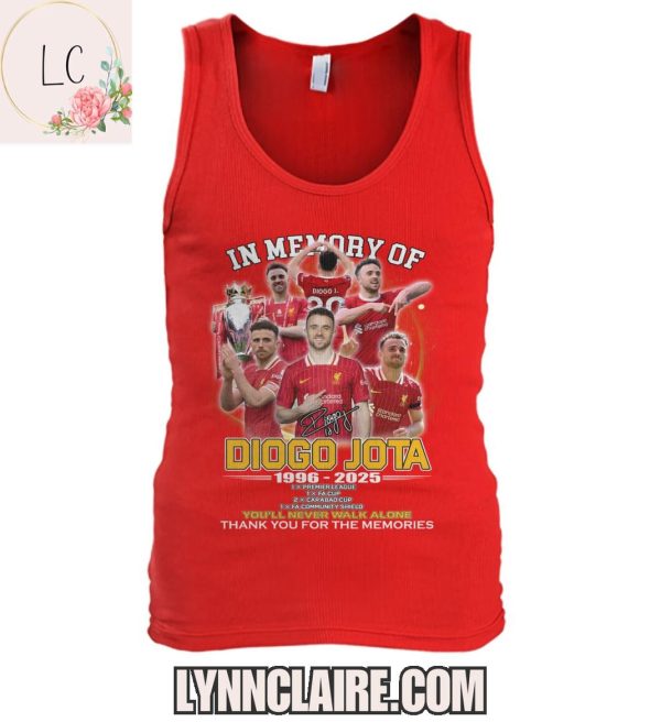 Limited Edition In Memory Of Diogo Jota 1996-2025 2D T-Shirt
