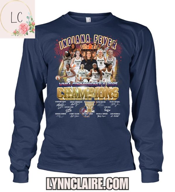 Limited Edition Indiana Fever 2025 Champions 2D T-Shirt