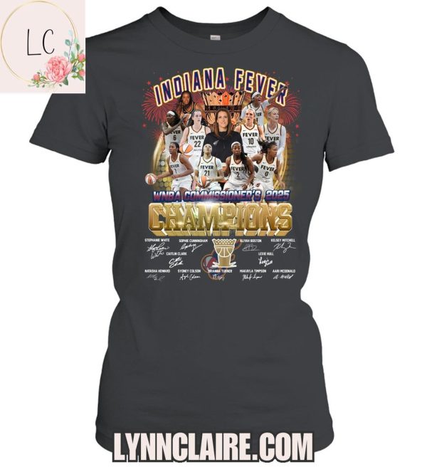 Limited Edition Indiana Fever 2025 Champions 2D T-Shirt