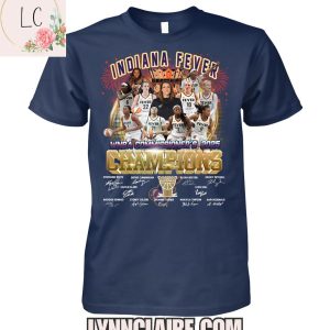 Limited Edition Indiana Fever WNBA Commissioner’s 2025 Champions 2D T-Shirt