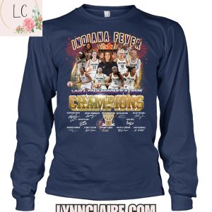 Limited Edition Indiana Fever WNBA Commissioner’s 2025 Champions 2D T-Shirt