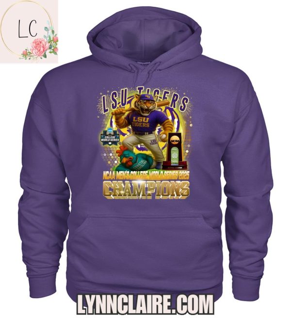 Limited Edition LSU Tigers NCAA Men’s College World Series 2025 2D T-Shirt