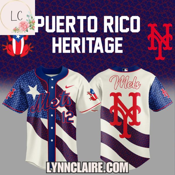 Limited Edition New York Mets Puerto Rico Heritage 2025 Baseball Jersey