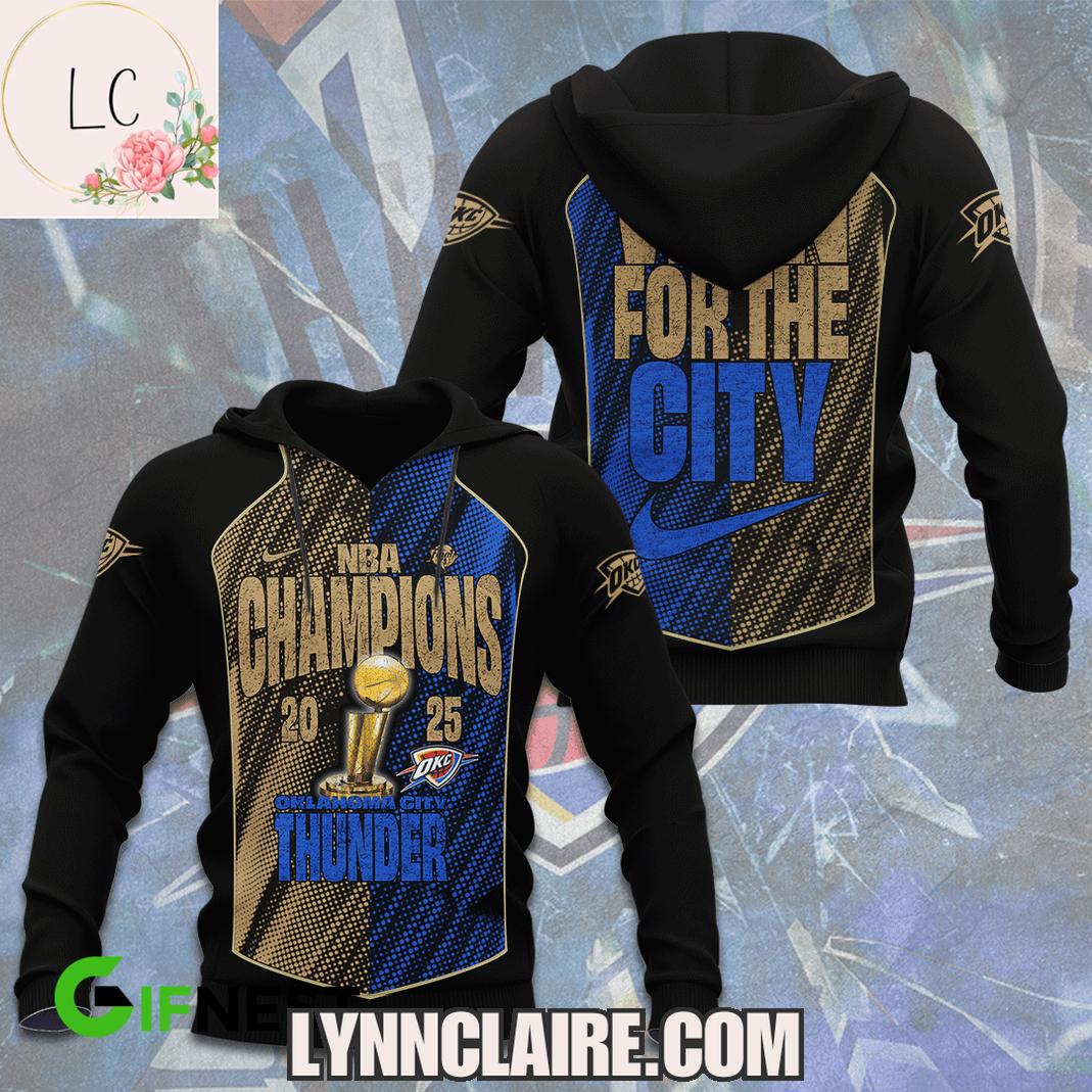 Limited Edition Oklahoma City Thunder 2025 Won For The City NBA Champions 3D T-Shirt Limited Edition Oklahoma City Thunder 2025 Won For The City NBA Champions 3D T-Shirt