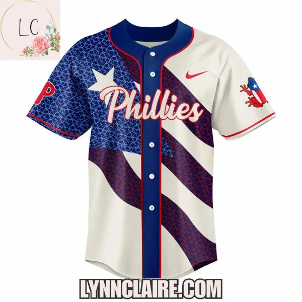 Limited Edition Philadelphia Phillies Puerto Rico Heritage 2025 Baseball Jersey