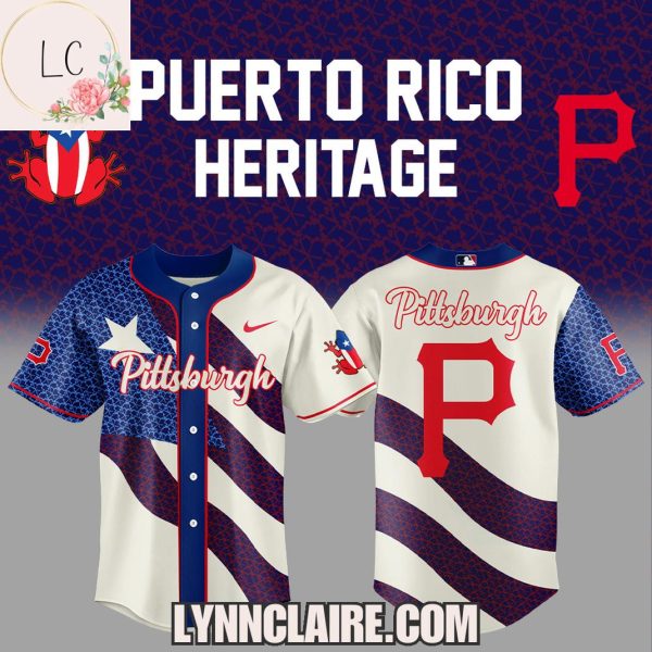 Limited Edition Pittsburgh Pirates Puerto Rico Heritage 2025 Baseball Jersey
