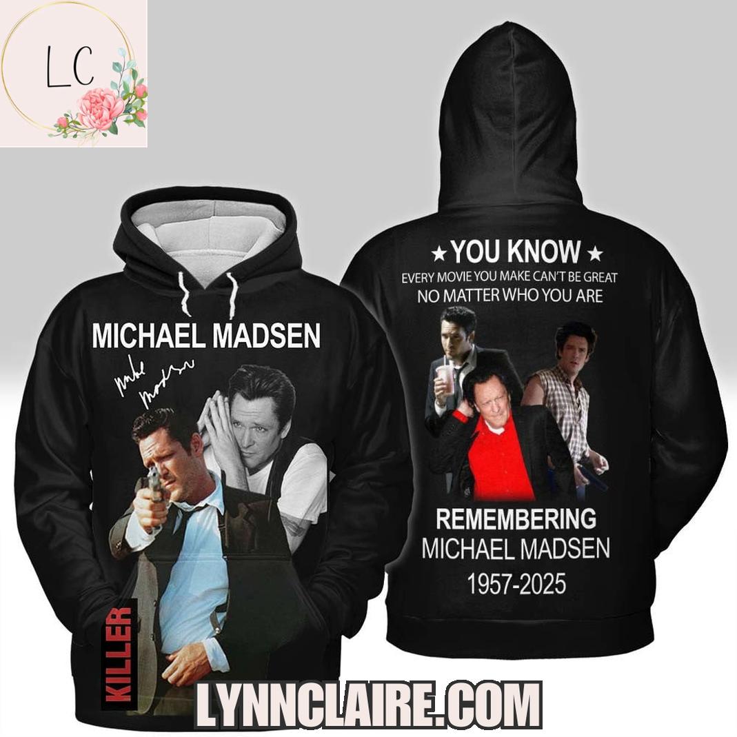 Limited Edition Remembering Michael Madsen 1957-2025 3D T-Shirt Limited Edition Remembering Michael Madsen 1957-2025 3D T-Shirt