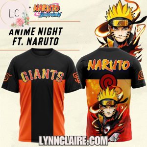 Limited Edition San Francisco Giants x Anime Night FT. Naruto Shippuden 2025 3D T-Shirt