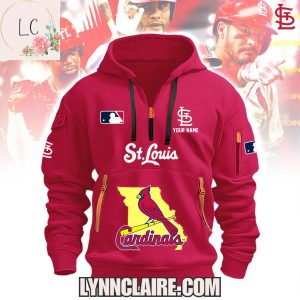 Limited Edition St.Louis Cardinals 2025 New Design Quarter Zip Hoodie Custom Name